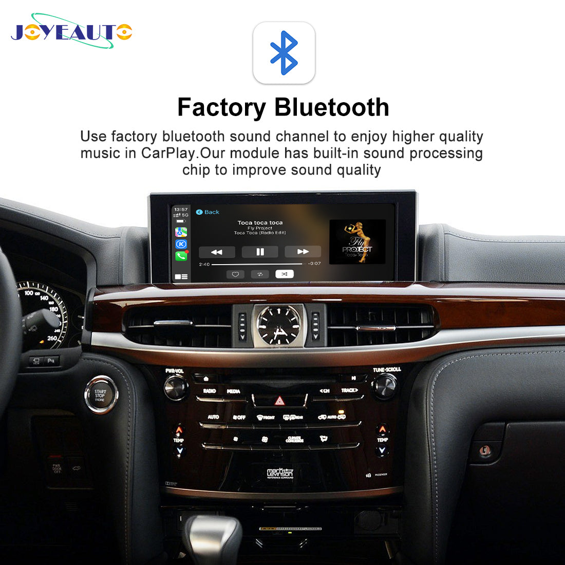 (WJLX-3) JoyeAuto Wireless Apple CarPlay Android Auto Interface for 2014-2020 Lexus with Joystick Controls car