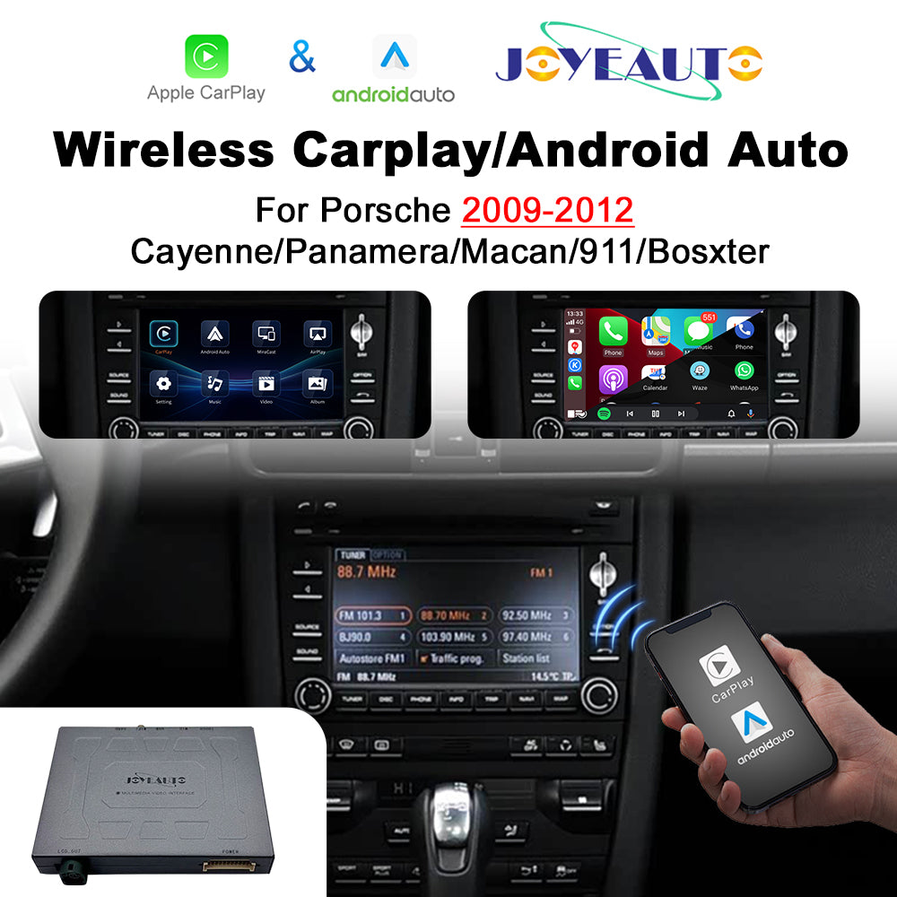 (WZPO-0) Joyeauto 2009-2012 Porsche PCM3.0 Cayenne Turbo 997 987 WIFI Wireless Apple CarPlay AirPlay Android Auto Interface