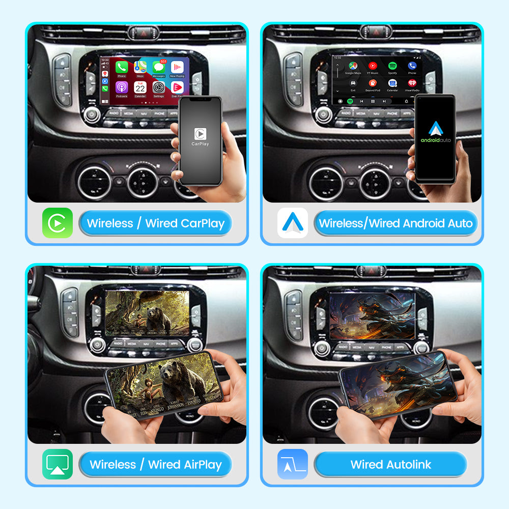 (WZAF-2) JoyeAuto Alfa Wireless Apple Carplay AirPlay Android Auto Interface for Alfa Giulietta Mirror-link Plug and Play