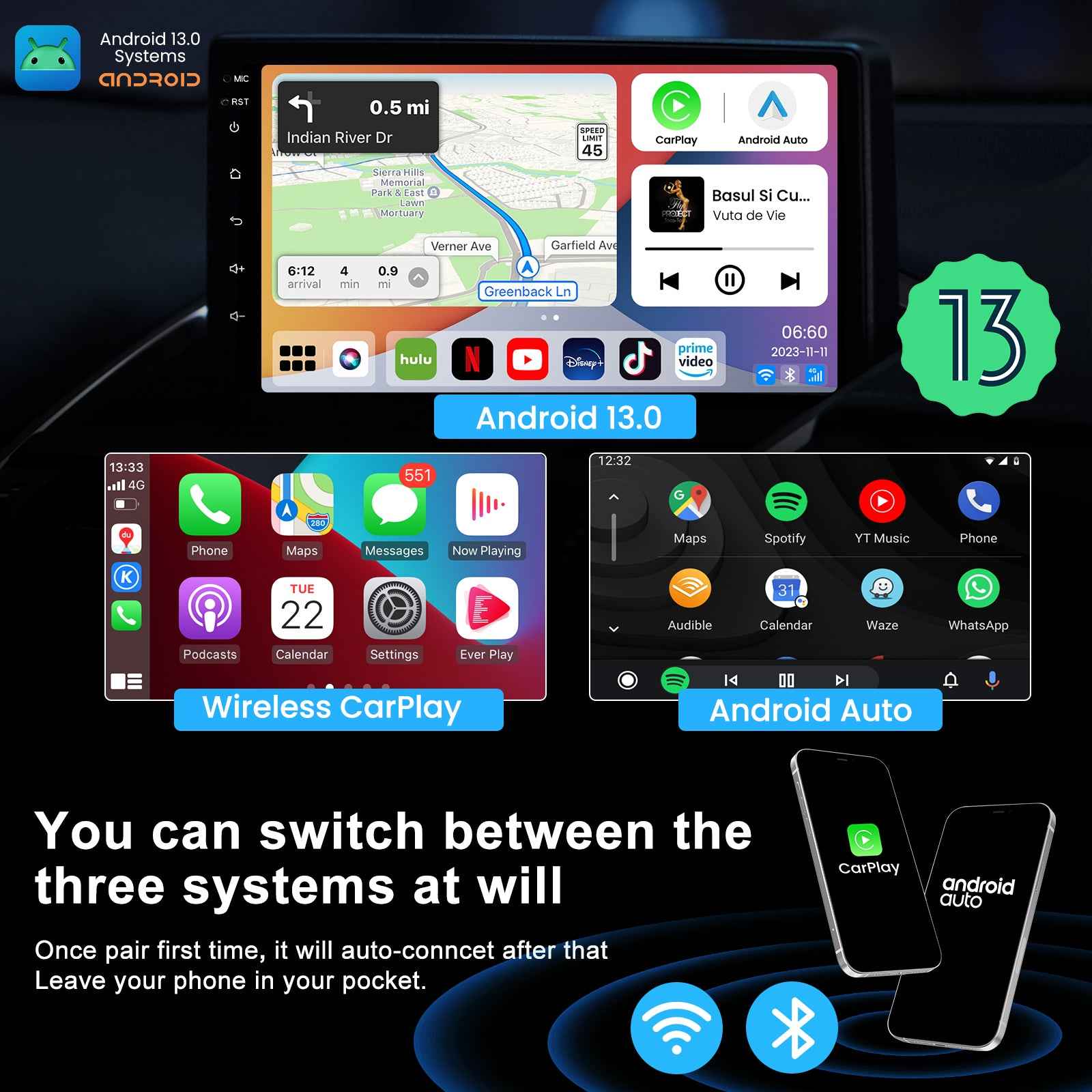 MMB Max 4.0 Andriod 13 Wireless Carplay Adapter Secondary image