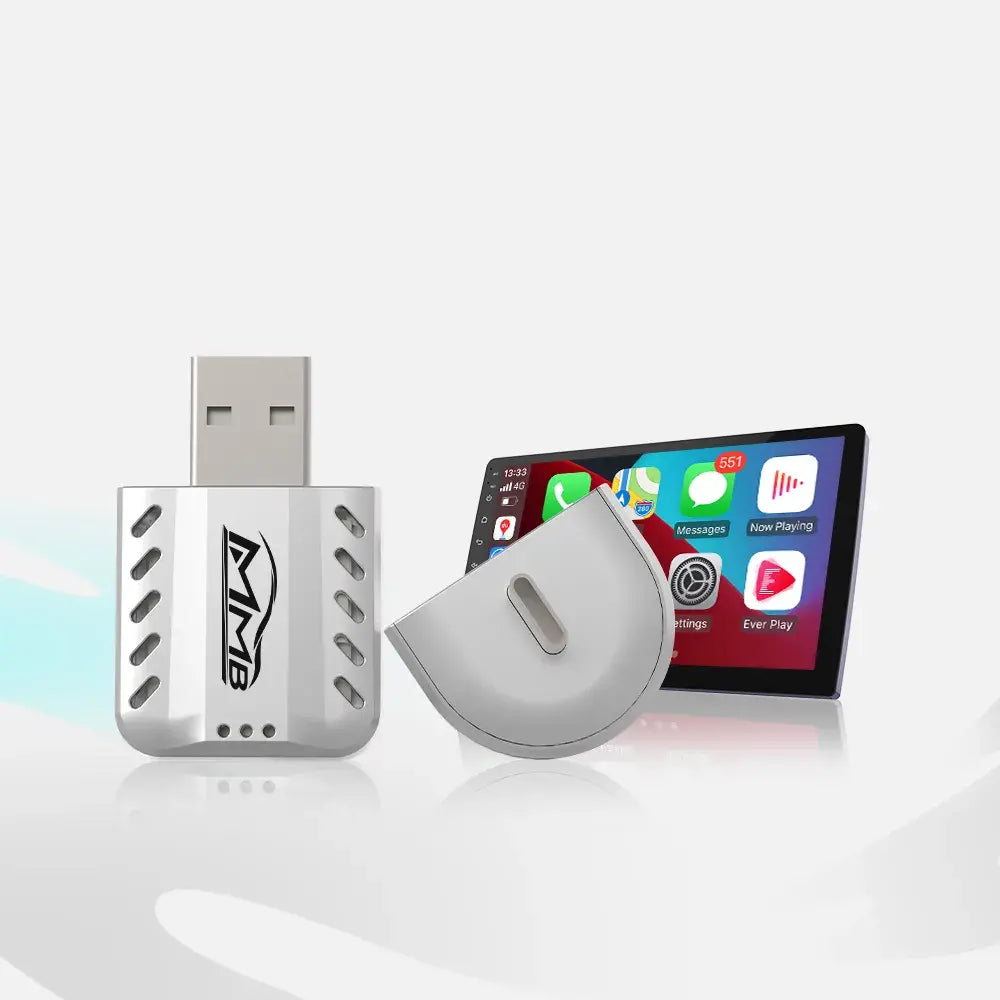 MMB Mini 2.0 Wired to Wireless Bluetooth WiFi CarPlay Adapter - MMB Auto