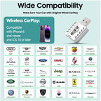 MMB Mini 2.0 Wired to Wireless Bluetooth WiFi CarPlay Adapter - MMB Auto