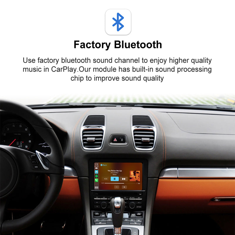 (WZPO-3) JoyeAuto Wireless Apple Carplay AirPlay Android Auto Interface for 2003-2009 Porsche CDR CRD31 Secondary image